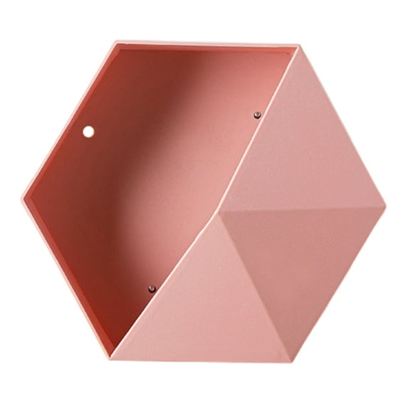Geometric Hexagonal Storage Shelf, Wall Mounted Design, Space Saving, Decorate Empty , Suitable for Bedroom, Study or Living Room
