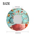 thumbnail image 4 of KLL Floating Colorful Cereal Pattern Shower Cap & Bath Cap for Women,Reversible Oversized Waterproof Shower Caps for all Hair Lengths,Elastic Reusable Bathing Hair Cap, 4 of 6