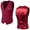 Red, variant on Puntoco Men's formal Suit Vest Solid Business Vest Slim Fit V-Neck Dress Waistcoat for Suit or Tuxedo Wedding Party Wine XXXXXXL