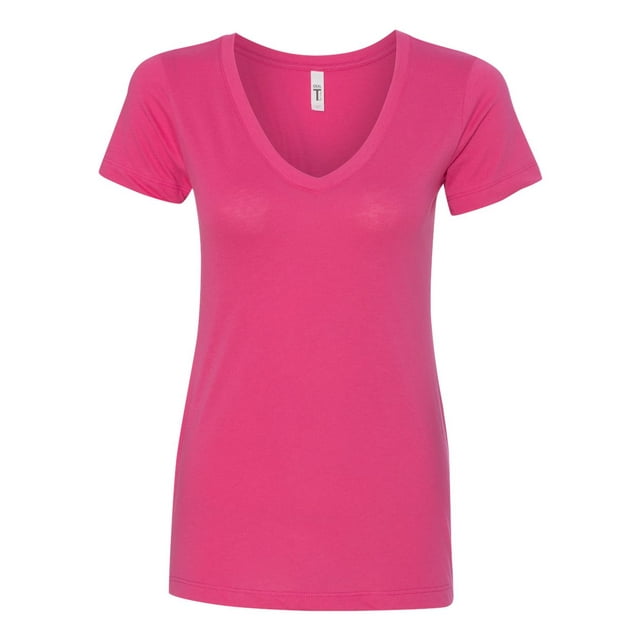 Next Level Womens Ideal V, XS, Raspberry