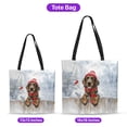 thumbnail image 5 of Playful German Shorthaired Pointer Welcomes Winter Snowy Day with Cardinal Bird All Over Print 3D Canvas Tote Bag GSP Lover Dog Gift Reusable Handbag - 2017, 5 of 5