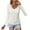 White, variant on Babysbule Women's V Neck Long Sleeve Shirt Ruched Casual Tshirt Soft Comfy Fall Winter Tops