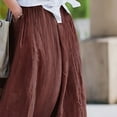 thumbnail image 2 of MORTTIC Maxi Skirt for Women Vintage Loose Fit with Pockets Elegant & Casual Solid Color Skirt for Spring/Summer, 2 of 4