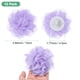 thumbnail image 3 of Uxcell 12-Pack Flores de Gasa 3.94 x 3.94 Pulgadas Flores de Tela para Decoración del Hogar y DIY Púrpura Claro, 3 of 6