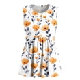 thumbnail image 3 of Smsaxvxz Womens Summer Tank Tops Fashion Floral Printed Crew Neck Sleeveless Pleated Casual Loose Blouse T-shirts White 02 M, 3 of 5