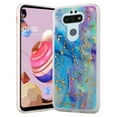 thumbnail image 2 of GSA Gold Flake Marble Candy Case for LG Aristo 5 - Colorful Galaxy, 2 of 4