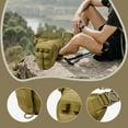 thumbnail image 6 of simhoa Drop Leg Bag Adjustable Outdoor Cycling Casual Travel Shoulder Bag Hip Pouch Brown, 6 of 9