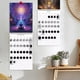 thumbnail image 5 of Precio sorpresa!Calendario de escritorio 2025,12 calendario de pared mensual con patrones variados, fácil de colgar, 5 of 9