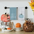 thumbnail image 2 of Hello Pumpkin Fall Kitchen Towels Set of 2,Blue Polka dot Stripes Autumn Dish Towels 18x26 Inch,Farmhouse Home Indoor Thanksgiving Harvest Seasonal Vintage Decorations, 2 of 6