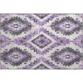 thumbnail image 2 of Addison Rugs Mayfield Premium Machine Washable Transitional Aztec Purple Rectangle Rug, 1'8" x 2'6", 2 of 6