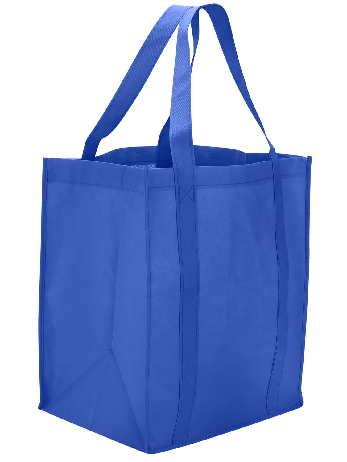 Reusable Grocery Bags100-POUNDER Extra Heavy Duty 3-PACK Grocery Bag Sack Foldable 100-lb Capacity 12.5 L X 9W X 15H Inches