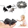thumbnail image 3 of 6Pcs Halloween Realistic Spooky Mice Rats Plastic Artificial Mouse Halloween Prank Props, 3 of 7