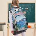 thumbnail image 7 of FORMRS Unisex School Backpack 17" Student Travel Bag with Laptop Compartment, Seaside Door, 7 of 7