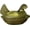 Green, variant on Mother hen shaped crystal glass candy tray,covered candy tray,vintage candy bowl,office desk,home kitchen tabletop snack and dessert tray.