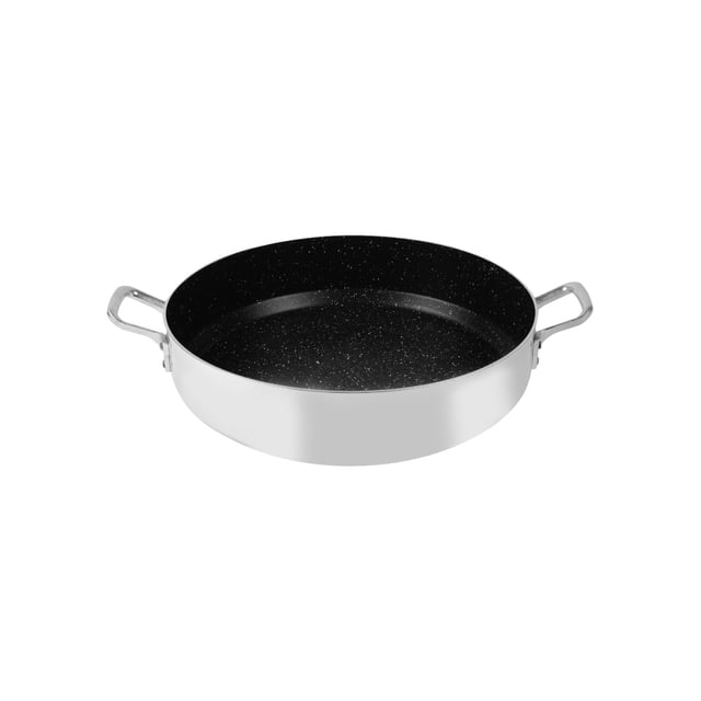 Paellera 40 cm PRODOM con Antiadherente de Aluminio Triple Fuerte Ideal para Cocinar PRODOM PAELLERA RECTA CON ANTIADHERENTE