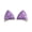 Lavender, variant on Small Sequin Cat Ears Hair Clips for Girls - 1 Pair - Summer Crystal