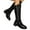 Black, variant on Cameland Thin Chimney Pointed Thick Heel Side Zipper No Less ThanKnee High Women's Riding Boots