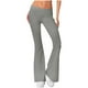 thumbnail image 1 of WILLBEST Pantalones de Yoga Acampanados de Cintura Alta para Mujer, Leggings Deportivos Casuales de Color Sólido con Borde Enrollado En La Cintura para Mayor Comodidad Y Realce. Grande, 1 of 3