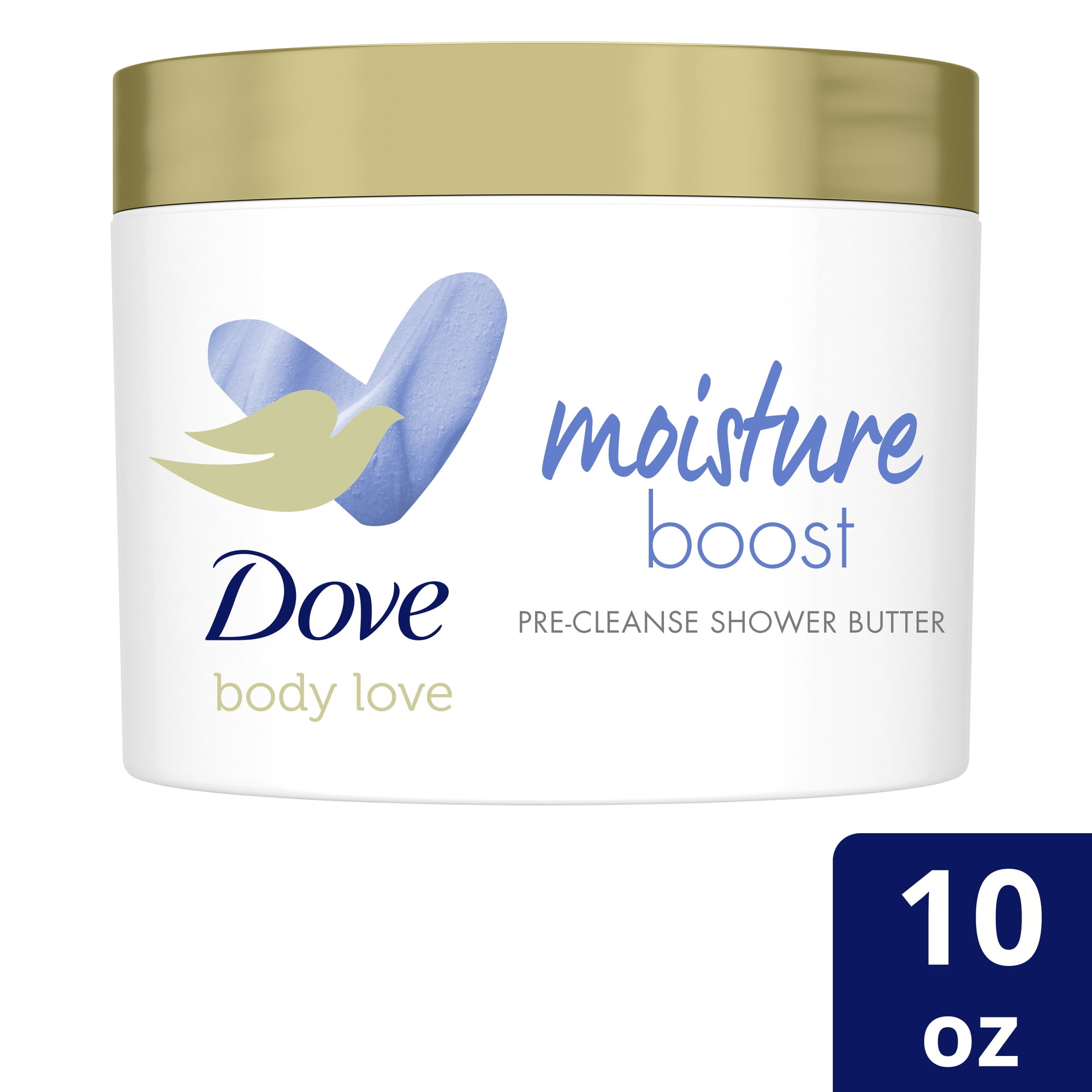 Dove Body Love Moisture Boost Pre-Cleanse Shower Butter, 10 oz