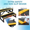 thumbnail image 1 of GloryStar 4-Step RV Step Stool with Handrail,Portable Pool Ladder with Non-Skid Tapes,Camper Steps for RV, Mobile Home Stairs Travel Trailers, Camper, Ground-Pool for Indoor & Outdoor, 1 of 7
