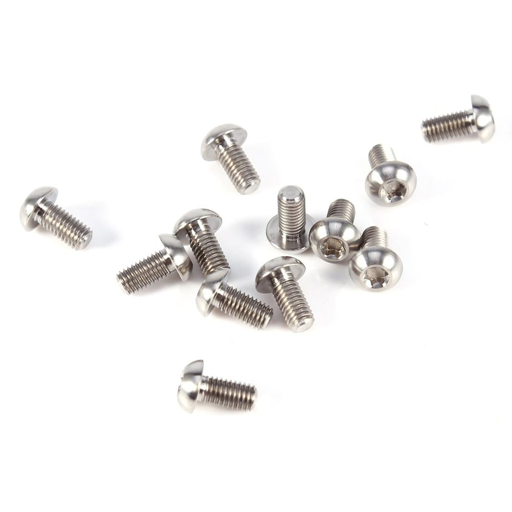 OTVIAP 12pcs T25 Titanium Alloy Bike Torx Head Bolts Screws Fastener