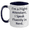 White/Navy, variant on Flight Attendant Fun Gifts - I'm A Flight Attendant. I Speak Fluently In genius. Two Tone Ceramic Coffee Mug for Mom, Unique Mother's Day Unique Gifts