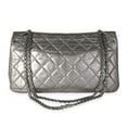 thumbnail image 3 of Pre-Owned Chanel Metallic Pewter Crinkle Lambskin Reissue 2.25 227 Double Flap Bag, 3 of 8
