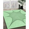 thumbnail image 2 of Ahgly Company Indoor Round Patterned Mint Green Area Rugs, 6' Round, 2 of 6