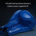 thumbnail image 4 of Hayabusa Pro Leather Lace-Up Boxing Gloves for Men and Women - Blue, 14oz, 4 of 6