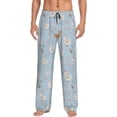 thumbnail image 2 of Goofa Funny Chicken Printed Soft Pajama Pants for Men, Wide Leg Comfy Casual Lounge Yoga Pants-, 2 of 9