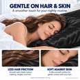thumbnail image 3 of COOKEY Satin Pillowcase King Size 20"x36" Set of 2 – Silky Soft Polyester Envelope Closure Pillow Case for Hair and Skin (Black), 3 of 9