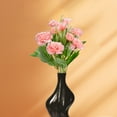 thumbnail image 5 of Artificial Carnation Flowers | 5 Stems with 10 Blooms | Purple Pink White Red | Plastic Home Decor | Indoor Outdoor Arrangements, 5 of 6