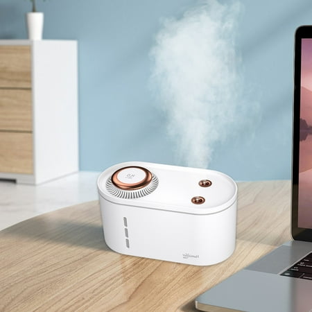 

Qiopertar Clearance USB Aromatherapy Humidifier With Light Large Capacity 1200ML Quiet Cool Mist Humidifier For Car And Office Plants Easy To Clean Deals