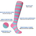 thumbnail image 6 of 3 Pairs Plus size compression socks wide calf ​ 20-30 mmhg knee high circulation swelling 2XL 3XL 4XL 5XL, 6 of 7