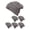 Light Melange Grey, variant on CC Slouch Thick Knit Beanie, Dark Melange Grey ( 6 pack )