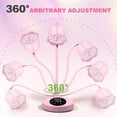 thumbnail image 3 of Lámpara UV para uñas MEKK Gooseneck, inalámbrica, mini luz UV, 30 W, rosa, 3 of 8