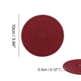 thumbnail image 2 of Unique Bargains 1 Set Round Drink Coaster Wine Red Silicone, 2 of 5