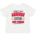 thumbnail image 3 of Inktastic That's My Awesome Brother Out There with Baseballs Boys or Girls Baby T-Shirt, 3 of 5