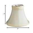 thumbnail image 6 of 4" Slate Grey Premium Silk Set of 6 Chandelier Shantung Lampshades, 6 of 6