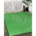 thumbnail image 3 of Ahgly Company Machine Washable Indoor Rectangle Transitional Green Area Rugs, 6' x 9', 3 of 7