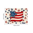 thumbnail image 3 of Beautynvta 4th of July Placemats, Stars and Stripes Patriotic Placemats, Red White Blue Heat-Resistant Washable Table Mat for Kitchen Dining Table Decor, 16.5x12.6 Inch, 3 of 6