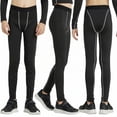 thumbnail image 2 of LANBAOSI 2 Pack Youth Boys Compression Leggings Athletic Workout Running Tights Size 12, 2 of 7