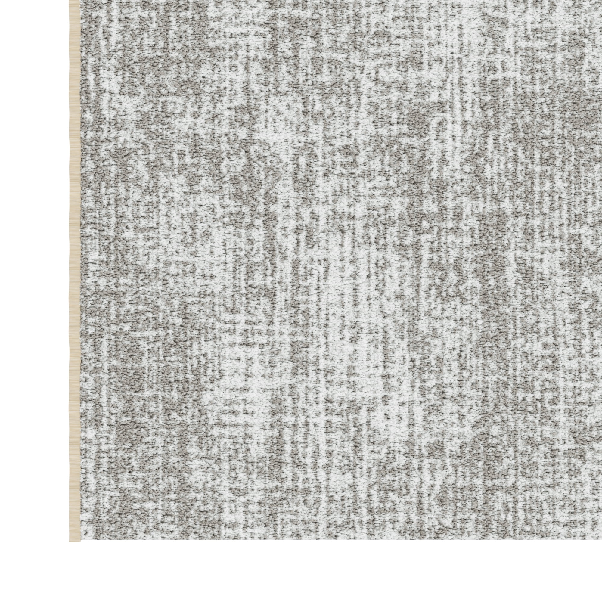 Ottomanson Aisle Runner Rug 1'10.5" x 31' Soft Non-Slip Indoor Rug, Solid Beige
