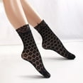 thumbnail image 5 of Stylish Sheer Mesh Patterned Short Socks for Women Lace Trim Ankle Socks for Party Outfit and Casual Gatherings, 5 of 9
