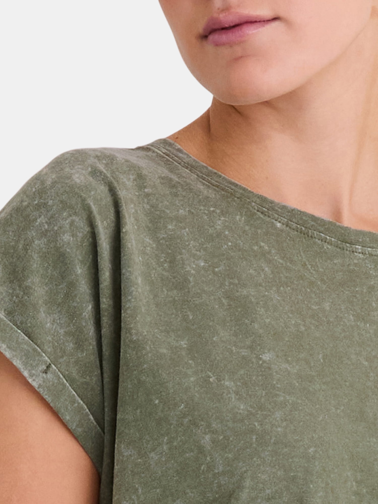 Time and Tru Women's Rolled Cuff Dolman Tee, XS-XXXL