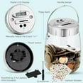 Bank for Adults Kids Digital Coin Counting Bank with Lcd Counter 2.4L