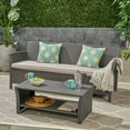 thumbnail image 2 of Noble House St. Lucia 2-Piece Wicker / Rattan Outdoor Sofa Set in Gray/Silver, 2 of 6