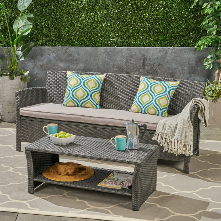Lucia rattan sofa set discount