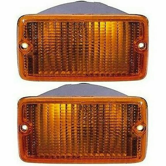 CarLights360: For Jeep Wrangler Front Signal/Corner Light 1997 1998 1999 2000 Pair Driver and Passenger Side | DOT Certified | CH2520131   CH2520131