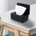 thumbnail image 1 of SKISUNO facial tissue holder Tissue Storage Box Black Easy to Clean for Home 1Pack, 1 of 8